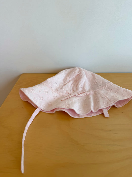 Gap Pink Eyelet Hat (With Tags) / 18-24m