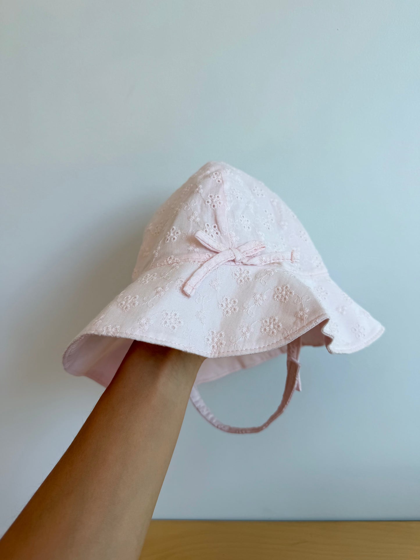 Gap Pink Eyelet Hat (With Tags) / 18-24m