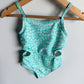 Turquoise Floral Swimsuit / 2T