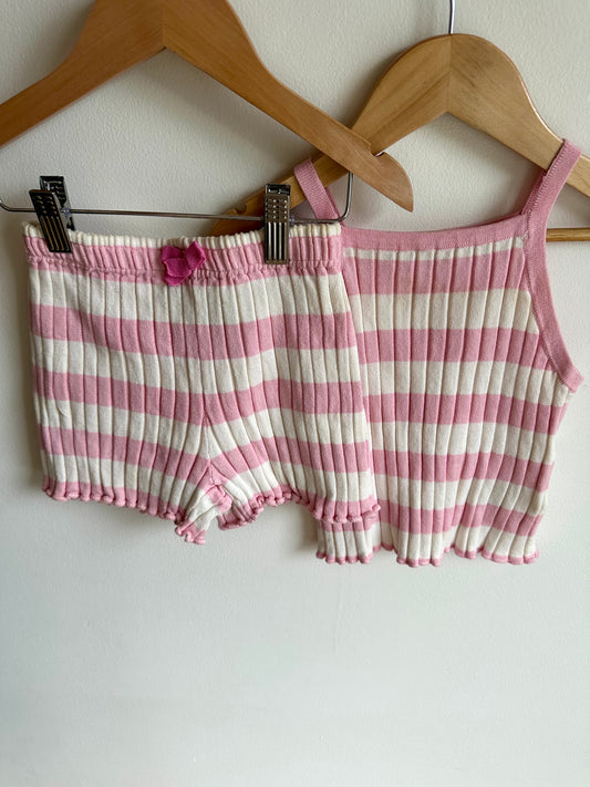 Short + Tank Pink Stripe Set (PLAY) / 2-4T