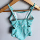 Turquoise Floral Swimsuit / 2T