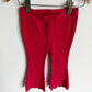 Red Flared Ribbed Pants / 2T