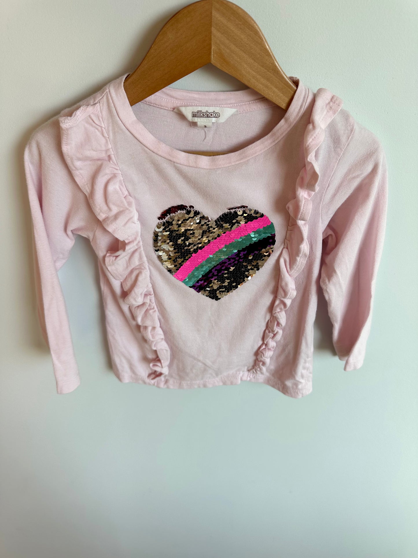 Sequin Heart Top / 3T