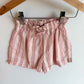 Pink Vertical Stripes Shorts / 12-18m