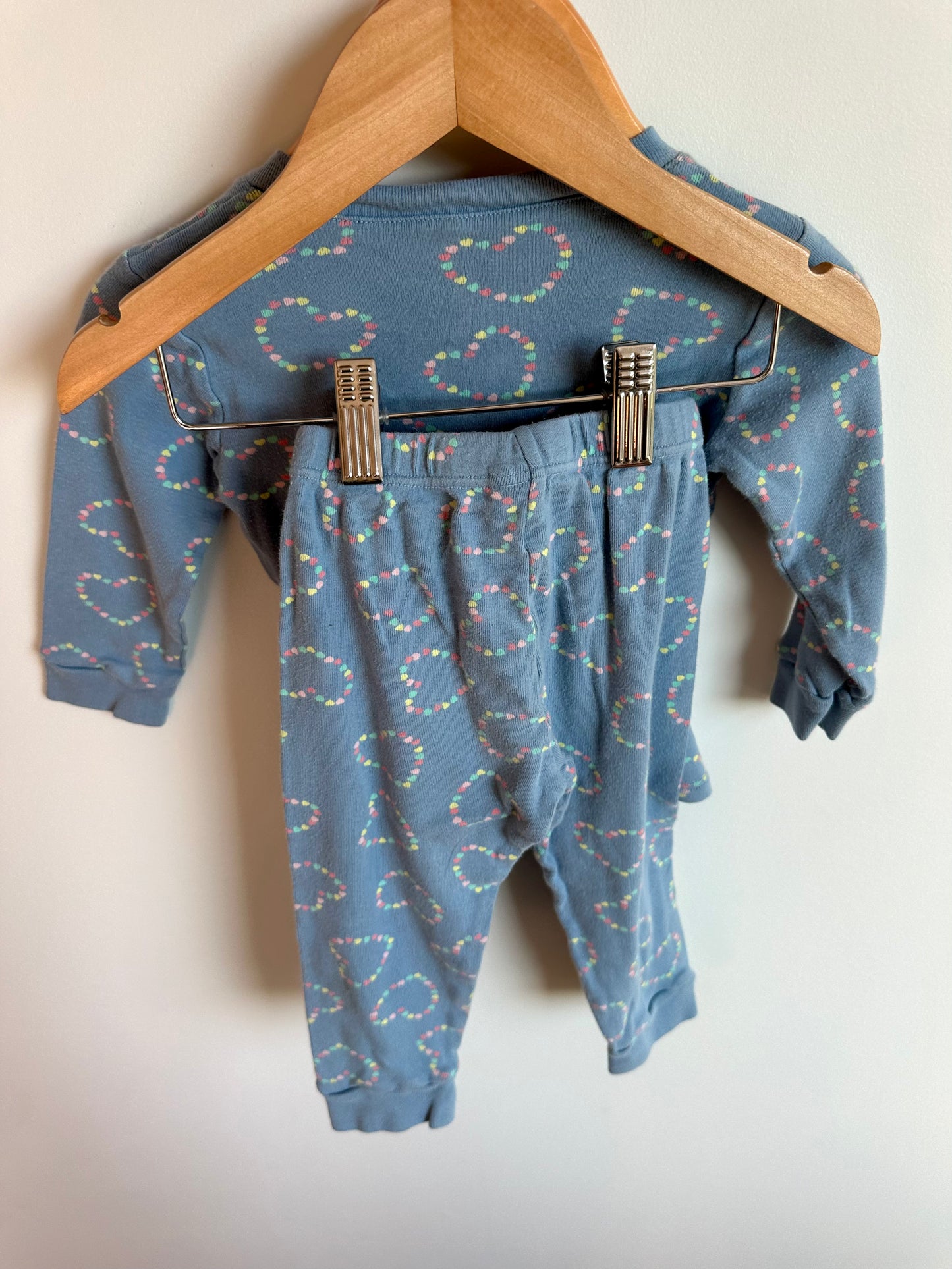 Heart Cotton PJ Set / 18-24m