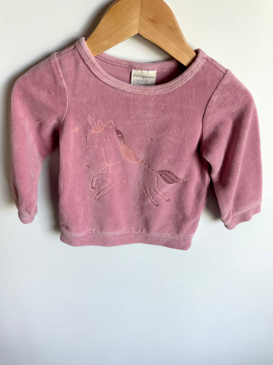 Pink Unicorn Sweater / 12m