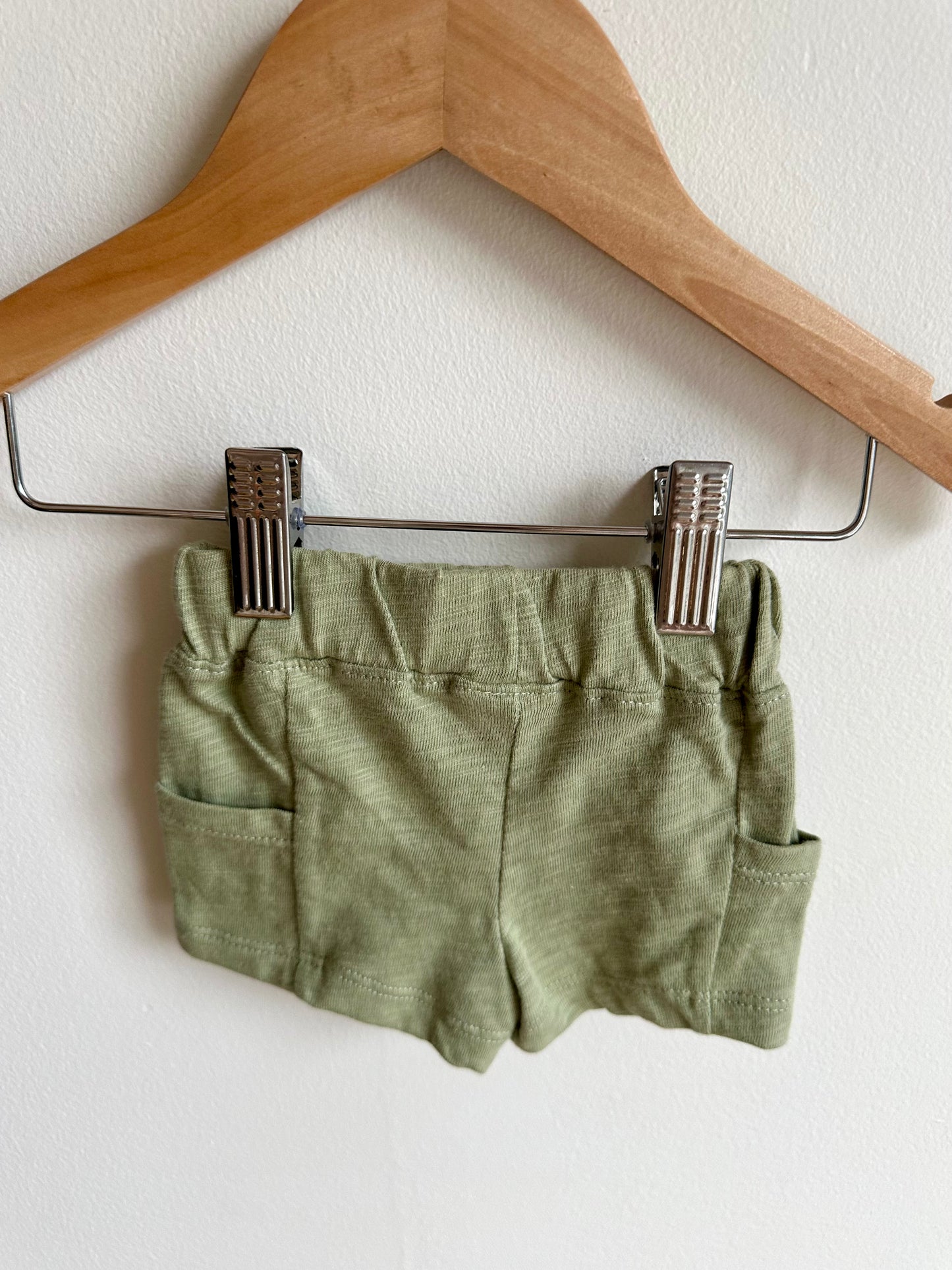 Sage Pocket Shorts / 0-3m