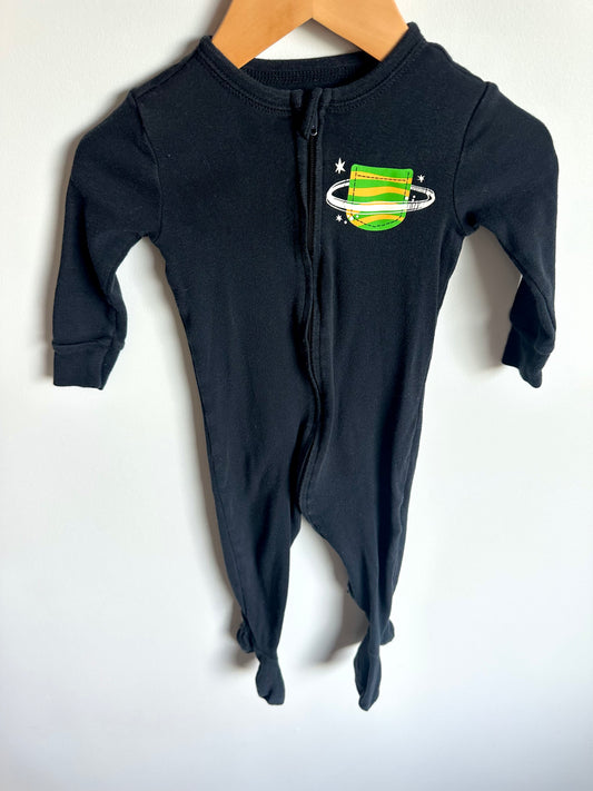 Black Green Badge Sleeper / 12-18m
