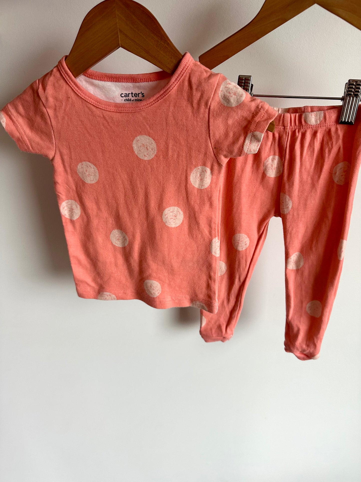 Peach Circle Pj Set / 12m