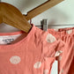 Peach Circle Pj Set / 12m