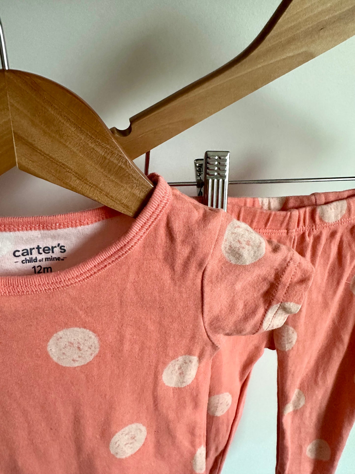 Peach Circle Pj Set / 12m