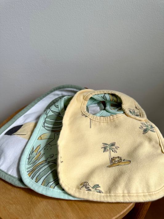 Jungle Set of 3 Bibs