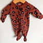 Brown Animal Print Flower Sleeper / 3m