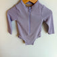 Lavender Long Sleeve Swim Suit / 12-18m