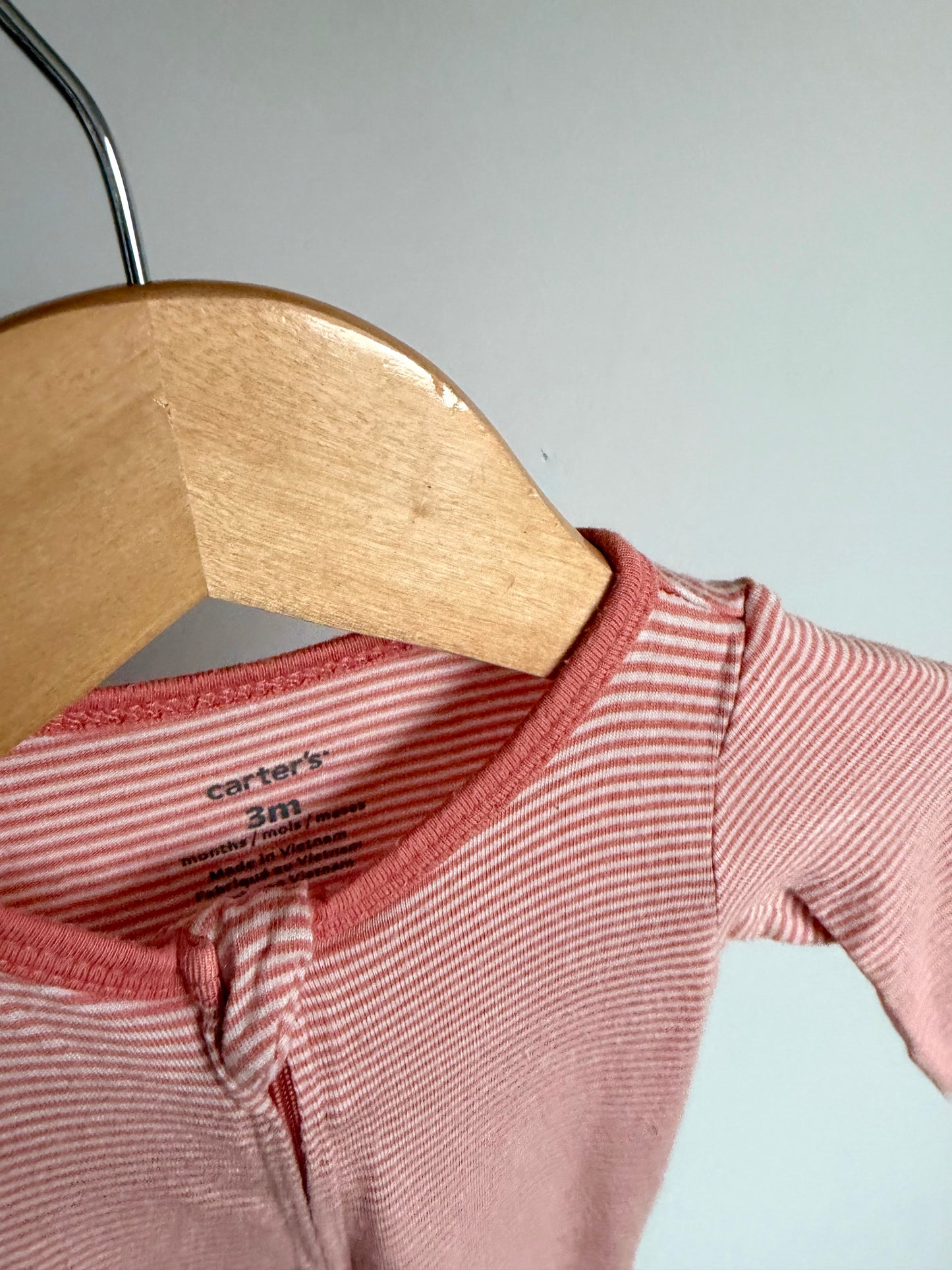 Soft Stripe Rouge Sleeper / 3m