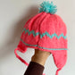 Handmade Knit Pink Sweater + Hat (PLAY) / 18-24m?