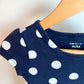 Polka Dot Navy Dress / 3T