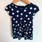 Polka Dot Navy Dress / 3T