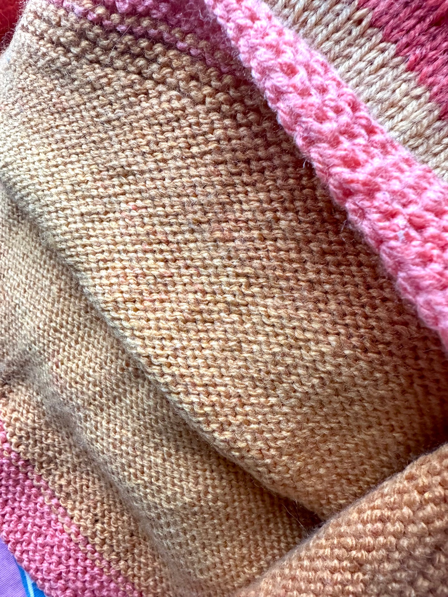 Handmade Orange Shawl Top / 12m?