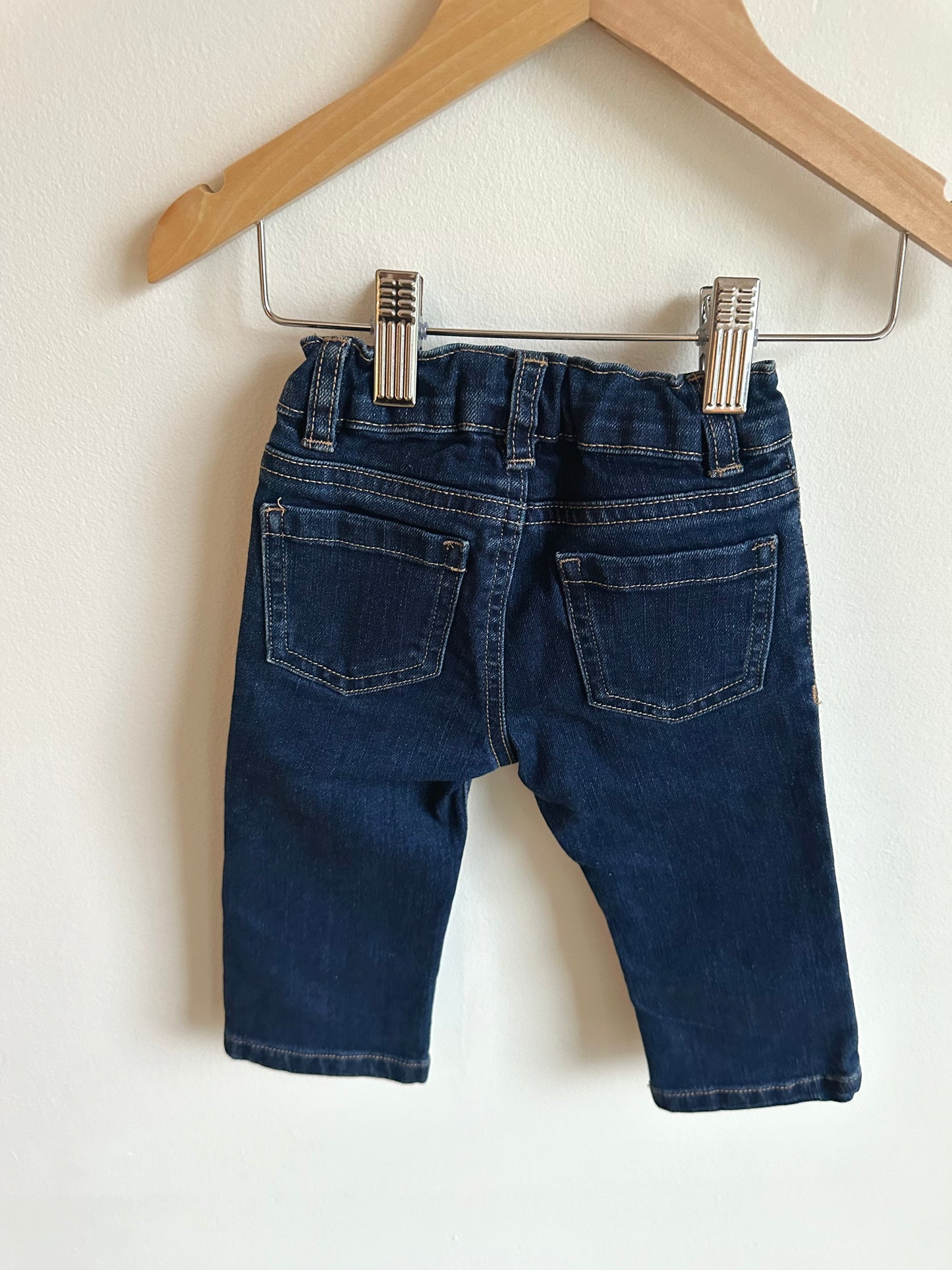 Blue Jeans with Adjustable Waist (With Tags)/ 12m