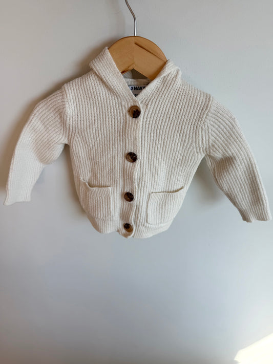 White Bear Hood Sweater / 12-18m
