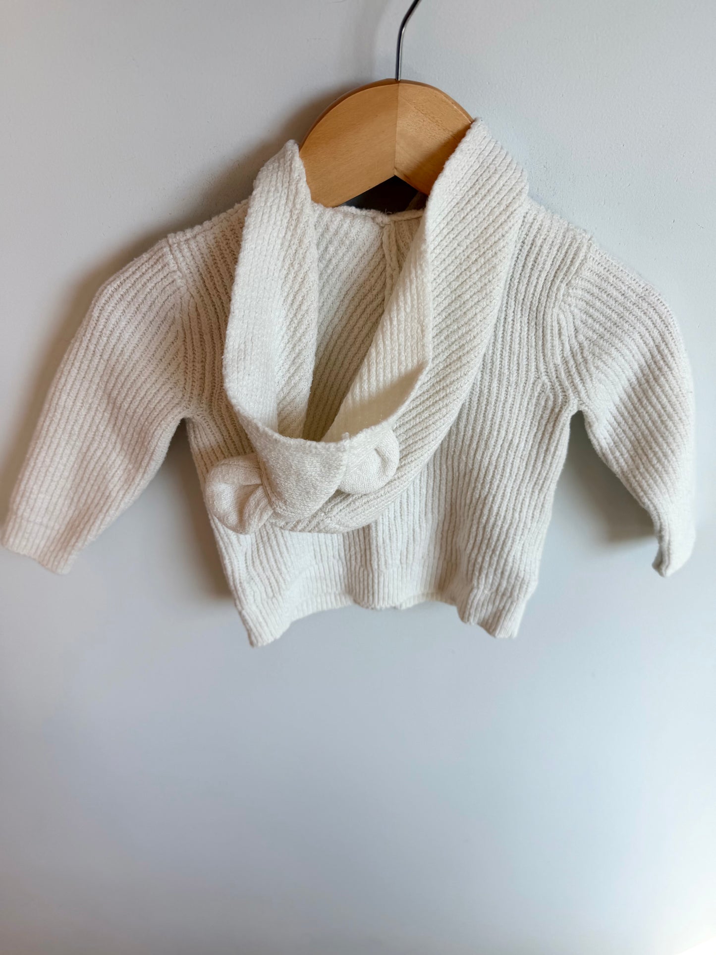 White Bear Hood Sweater / 12-18m