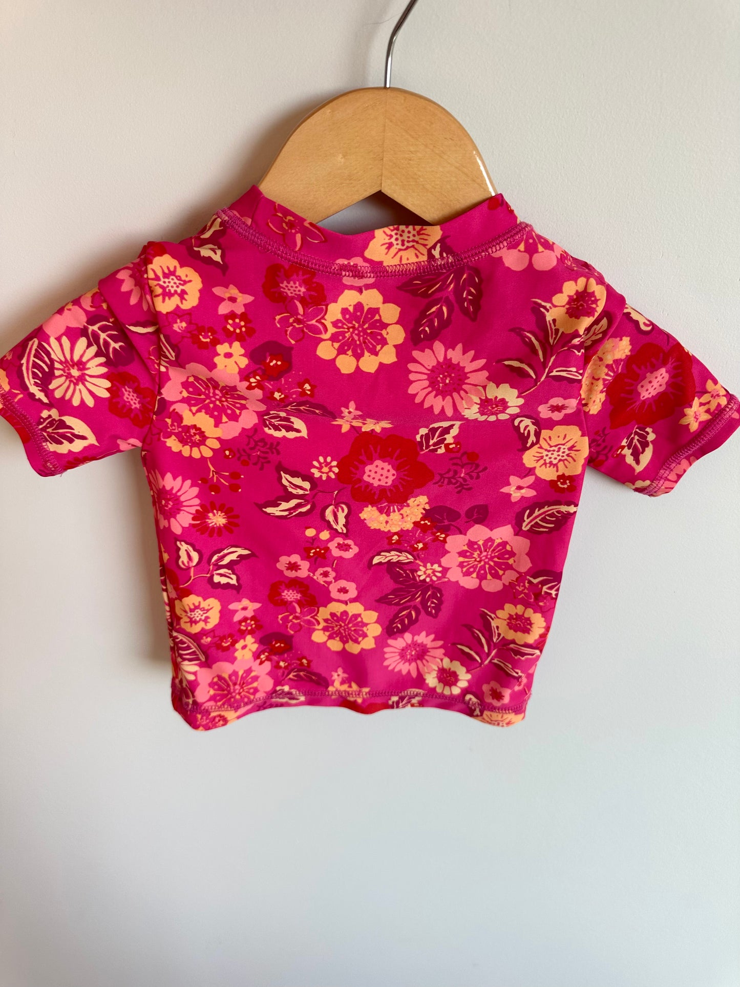Tropical Flower T-Shirt Swim Top / 2T
