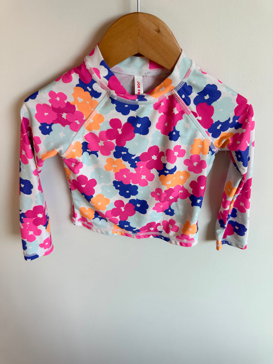 Colored Flower Petal Swim Top / 2T