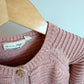 Certified Organic Cotton Pink Sweater / 12m