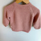 Certified Organic Cotton Pink Sweater / 12m