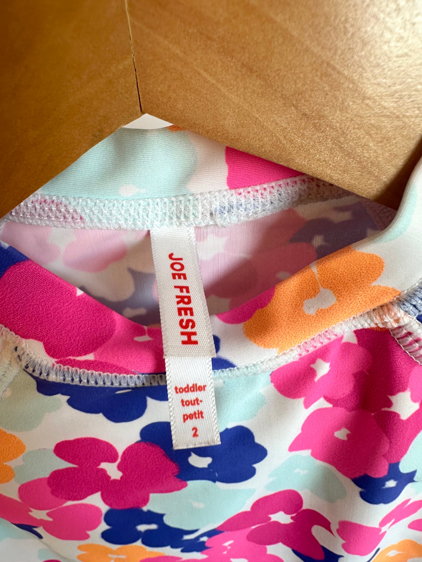 Colored Flower Petal Swim Top / 2T