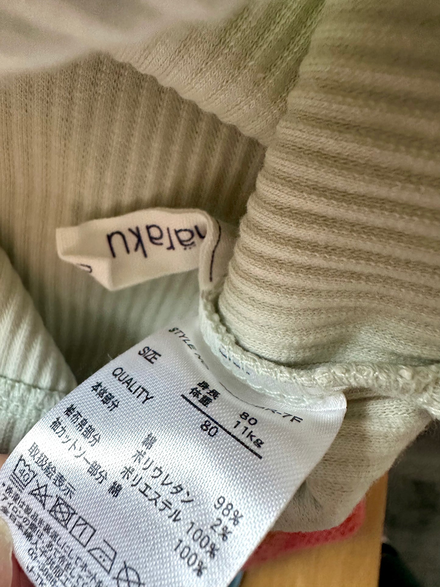 Safe Puffy Sleeve Ribbed Top / 18m?