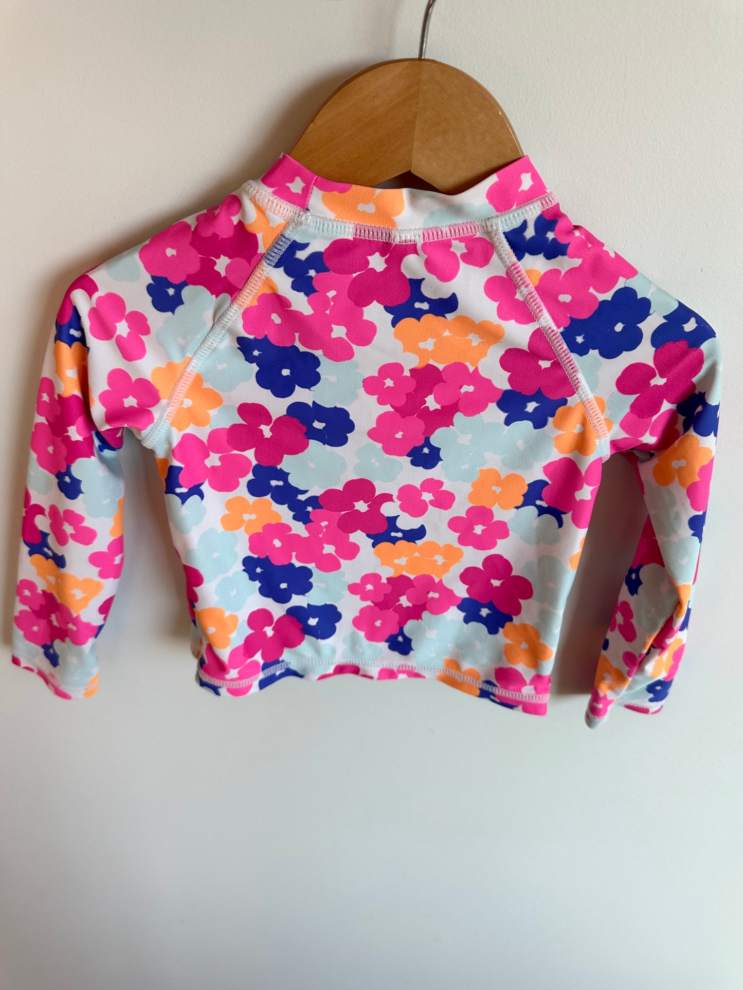 Colored Flower Petal Swim Top / 2T
