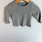 Gap Grey Wavy Hem Top / 12-18m