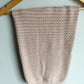Pink + White Knit Blanket (No Shipping)