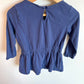Indigo Tunic Floral Neckline Shirt / 3T