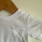 White Pocket Tee / 0-3m