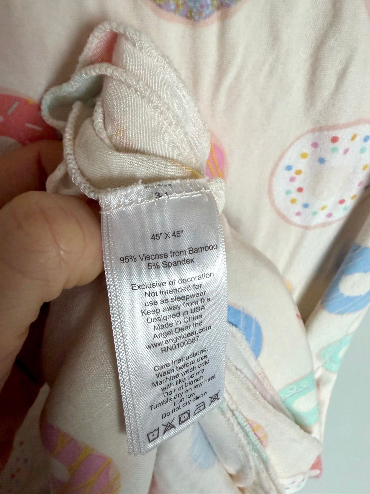 Donut Bamboo Swaddle Blanket