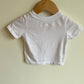 White Pocket Tee / 0-3m