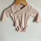 Organic Cotton Wrap Bodysuit / 2-4m