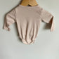 Organic Cotton Wrap Bodysuit / 2-4m