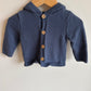 Blue Knit Hoodie with Ears / 6m