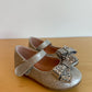 Silver Bow Ballerina Shoes / Size 6 Toddler