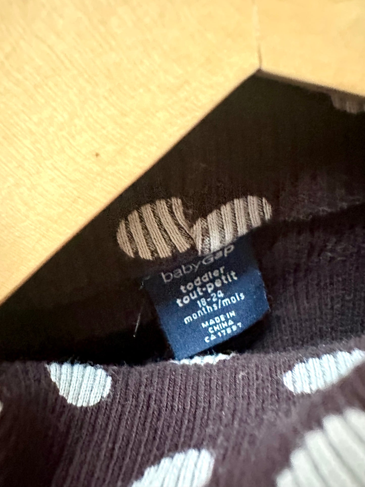 Brown Polka Dot Turtle Neck Top / 12-18m