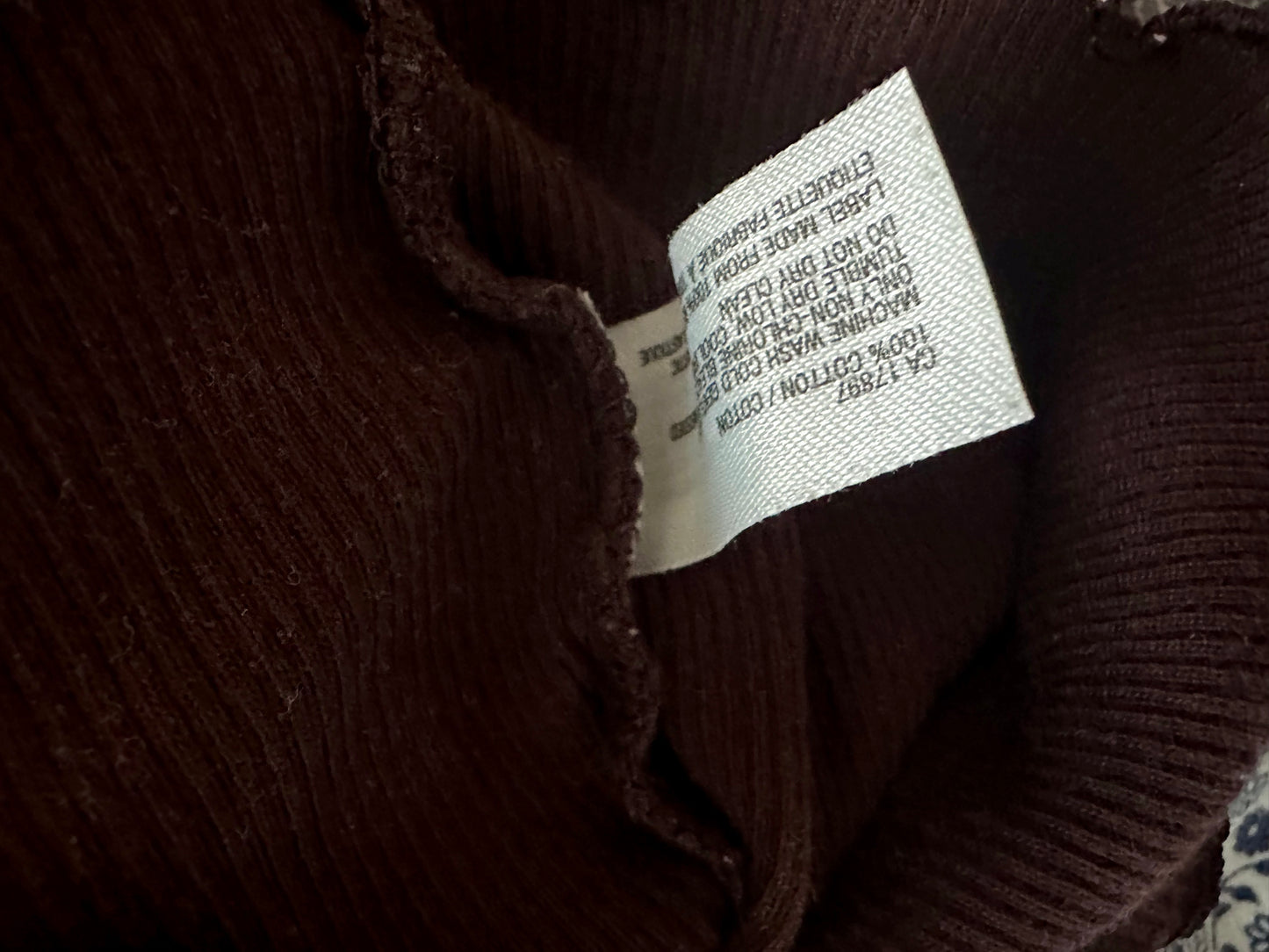 Brown Polka Dot Turtle Neck Top / 12-18m