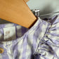 Purple Checkered Top + Pants / 6-9m