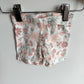 Floral White Biker Shorts / 12m