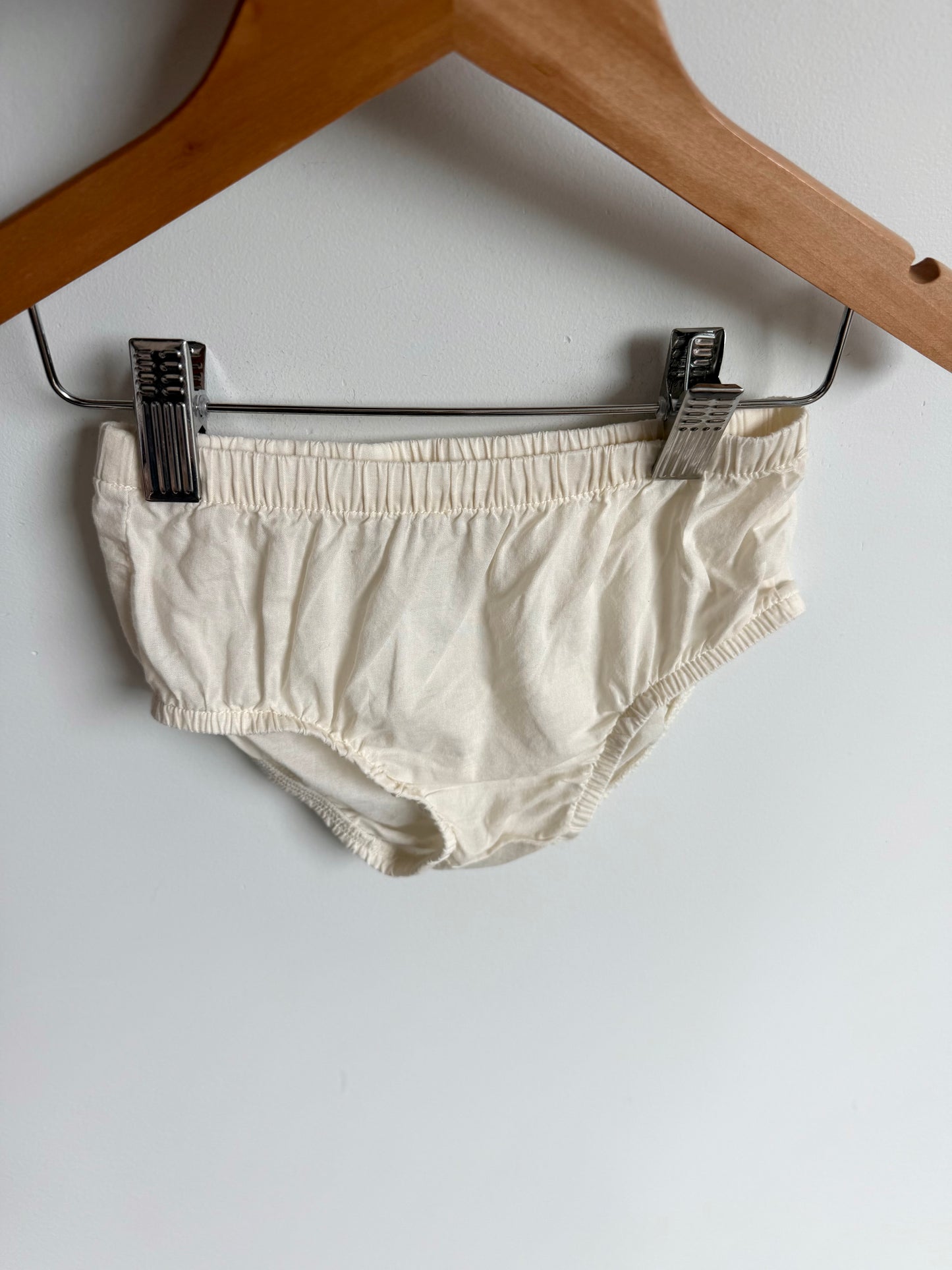 Cream Cotton Bloomers / 24m