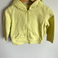 Yellow Zipper Hoodie / 18-24m