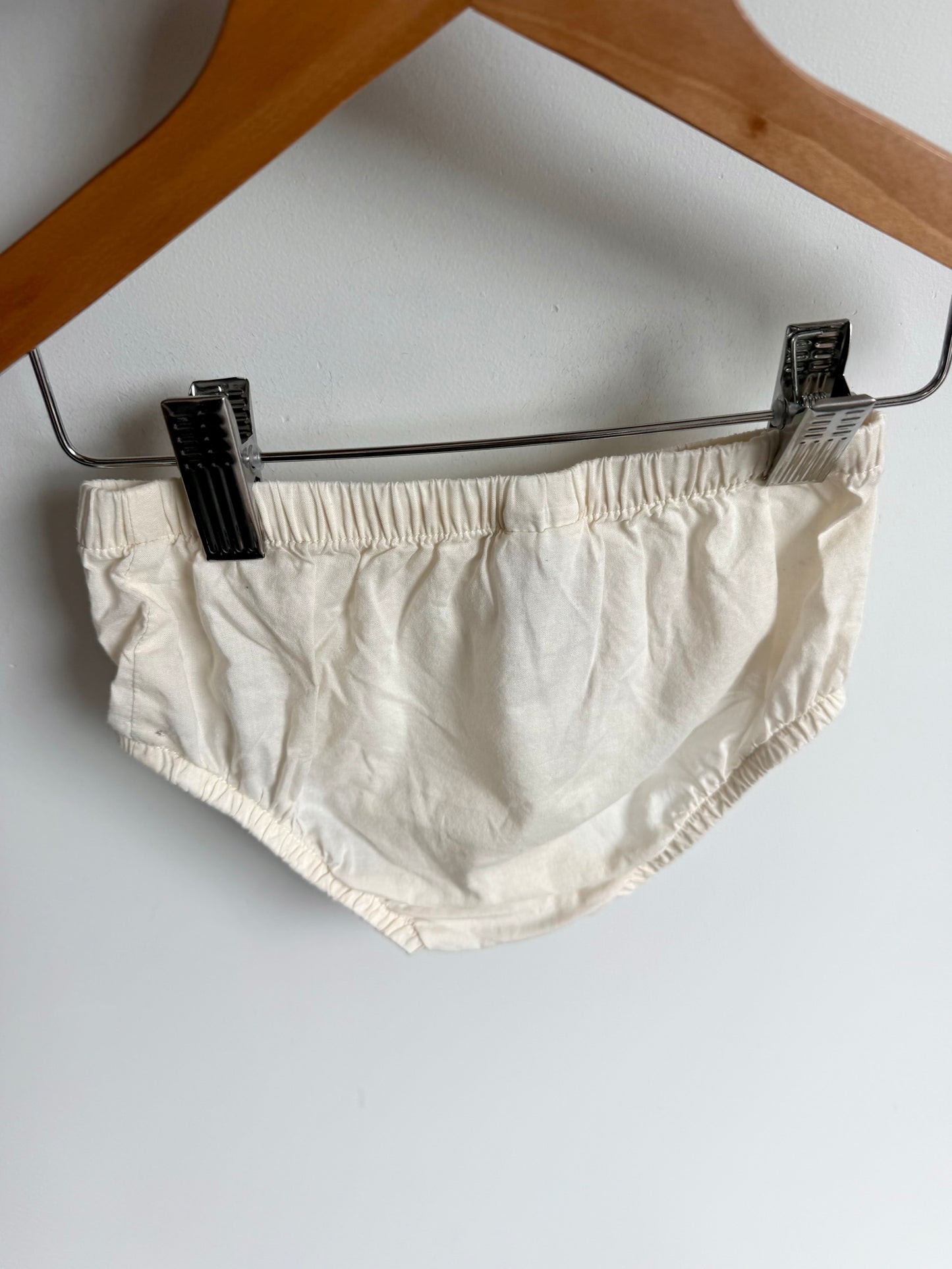 Cream Cotton Bloomers / 24m